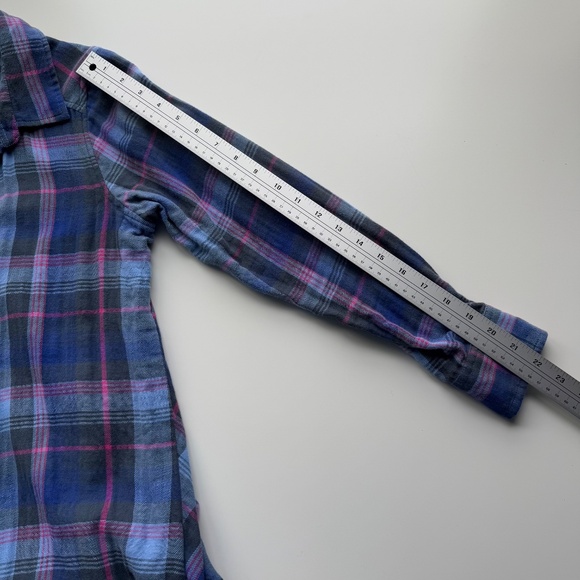 Mountain Khakis Plaid Shirt Navy & Pink Size S - Picture 10 of 11